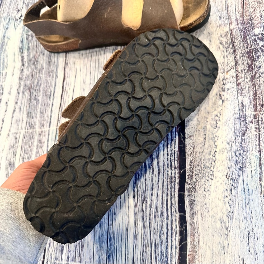 Birkenstock Betula Milano Brown Leather Sandals - Picture 5 of 9